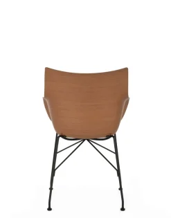 Discount Kartell Q/wood soft BOIS FONCÉ/NOIR/ECRÙ