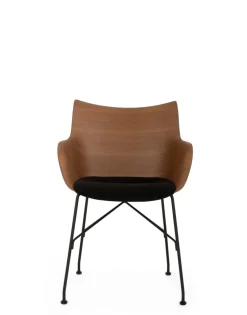 Hot Kartell Q/wood soft BOIS FONCÉ/NOIR/NOIR