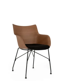 Hot Kartell Q/wood soft BOIS FONCÉ/NOIR/NOIR