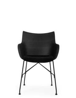 Sale Kartell Q/wood soft BOIS NOIR/NOIR/NOIR