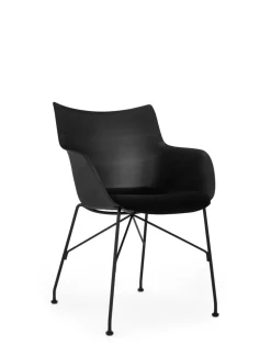 Sale Kartell Q/wood soft BOIS NOIR/NOIR/NOIR