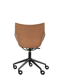 Discount Kartell Q/wood wheels BOIS FONCÉ/NOIR
