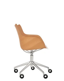 Sale Kartell Q/wood wheels BOIS CLAIR/CHROME