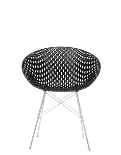 Sale Kartell Smatrik (2 chaises) NOIR/CHROME