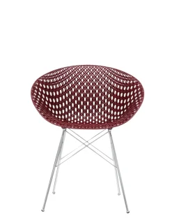 Discount Kartell Smatrik (2 chaises) PRUNE/CHROME
