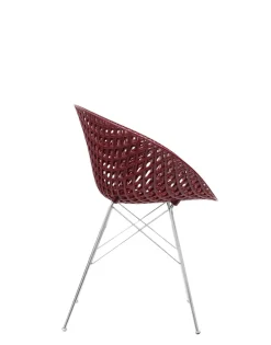 Discount Kartell Smatrik (2 chaises) PRUNE/CHROME