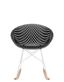 Best Kartell Smatrik dondolo (2 chaises) NOIR/CHROME