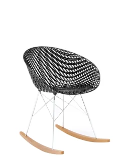 Best Kartell Smatrik dondolo (2 chaises) NOIR/CHROME