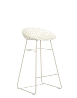 Clearance Kartell Smatrik stool BLANC/CHROME