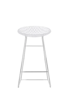 Hot Kartell Smatrik stool CRYSTAL/CHROME
