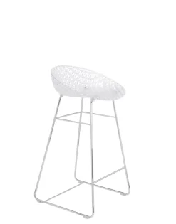 Hot Kartell Smatrik stool CRYSTAL/CHROME