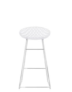 Hot Kartell Smatrik stool CRYSTAL/CHROME