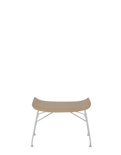 Discount Kartell S/wood basic veneer BOIS CLAIR/CHROME