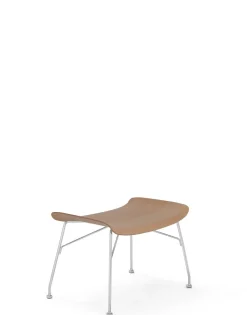 Outlet Kartell S/wood slatted ash BOIS CLAIR/CHROME