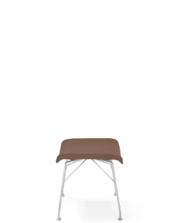Kartell S/wood slatted ash/leather seat BOIS CLAIR/CHROME