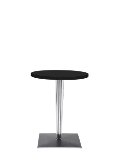 Clearance Kartell Top top round LAMINÉ NOIR